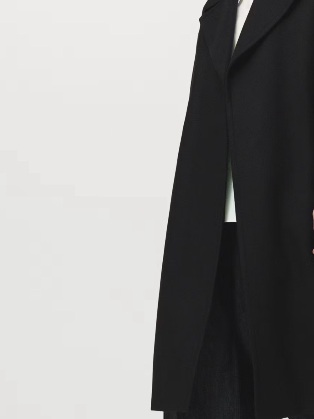 Mango Black Wool Long Coat View 5